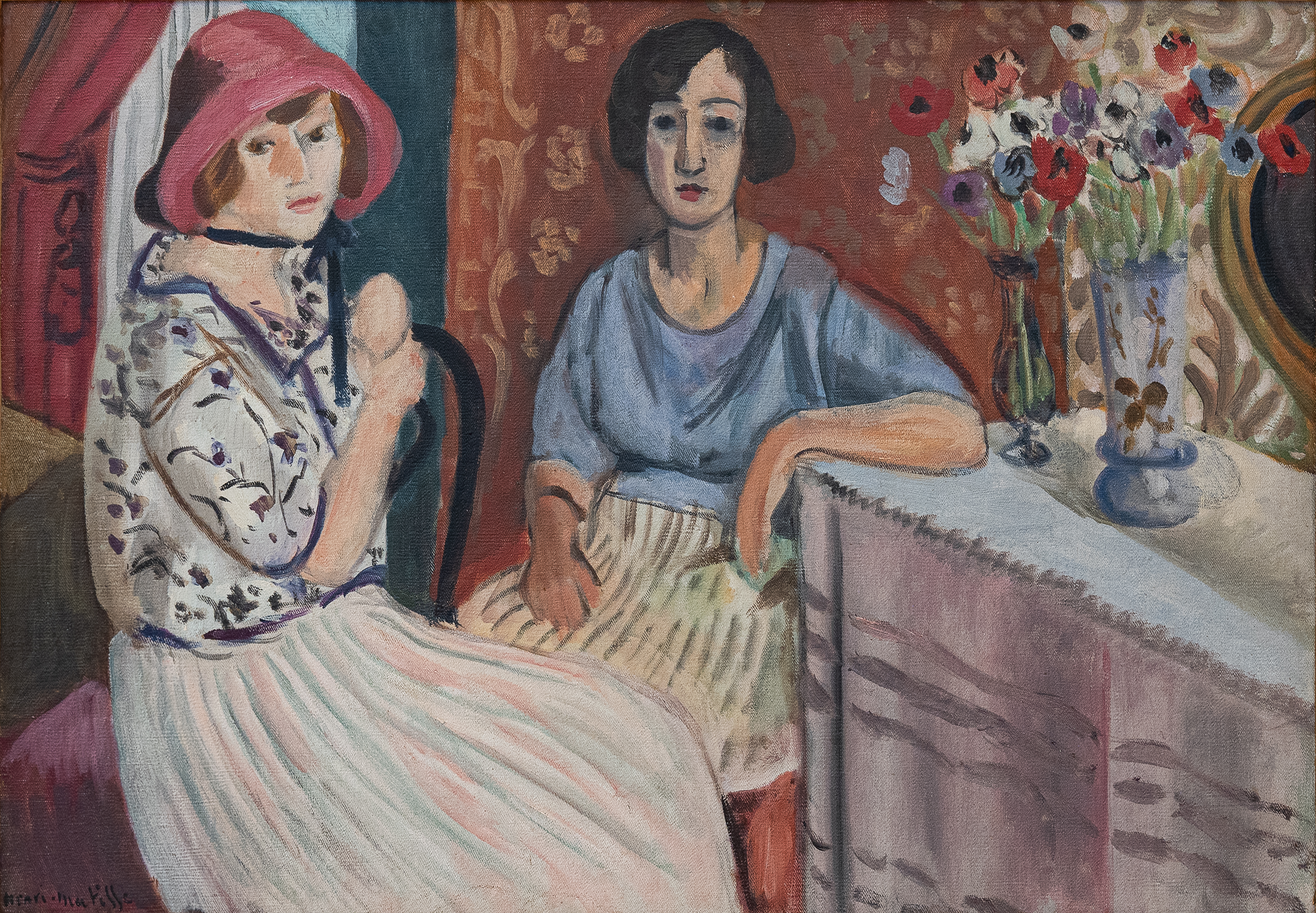 Interieur a Nice, mesdemoiselles Matisse et Daricarer